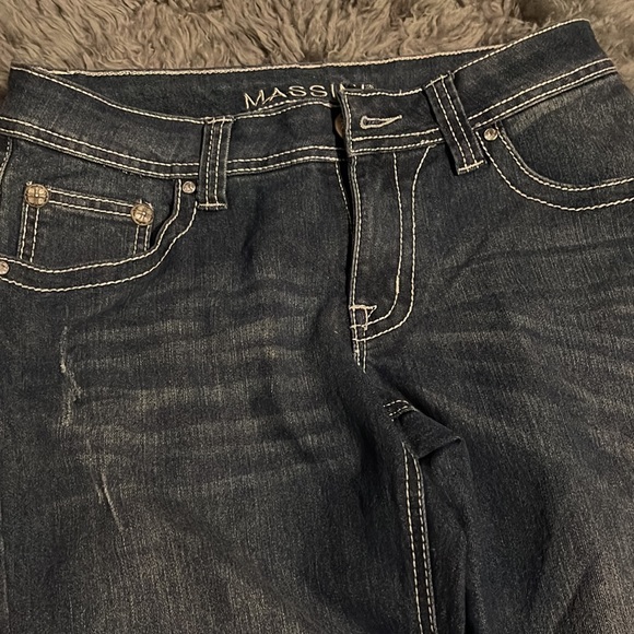 Massini jeans with bling on back pockets - Picture 2 of 4